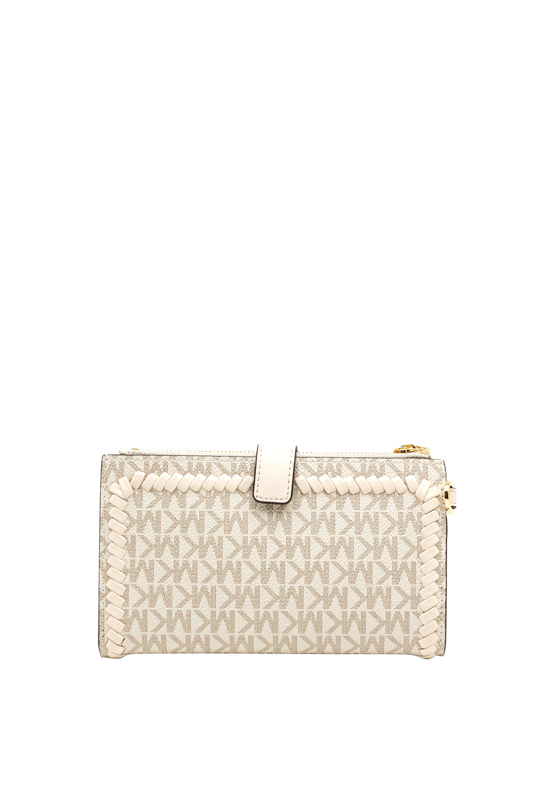 MICHAEL Michael Kors Woven Border Logo Smartphone Wallet, Vanilla & Cream