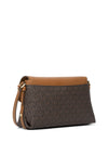 MICHAEL Michael Kors Brooklyn Flap Over Small Crossbody Bag, Brown & Acorn