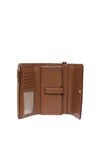 MICHAEL Michael Kors Luggage Pebbled Leather Wristlet, Tan