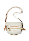 MICHAEL Michael Kors Slater Medium Logo Sling Pack Bag, Vanilla & Acorn