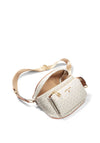 MICHAEL Michael Kors Slater Medium Logo Sling Pack Bag, Vanilla & Acorn