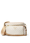 MICHAEL Michael Kors Slater Medium Logo Sling Pack Bag, Vanilla & Acorn