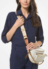 MICHAEL Michael Kors Slater Medium Logo Sling Pack Bag, Vanilla & Acorn