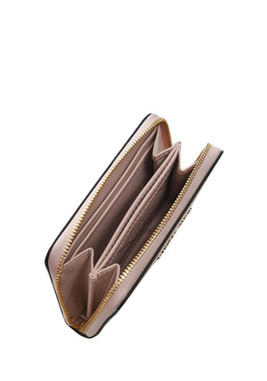 MICHAEL Michael Kors Jet Set Small Leather Zip Around Wallet, Soft Pink