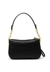 MICHAEL Michael Kors Leather Pouchette Shoulder Bag, Black