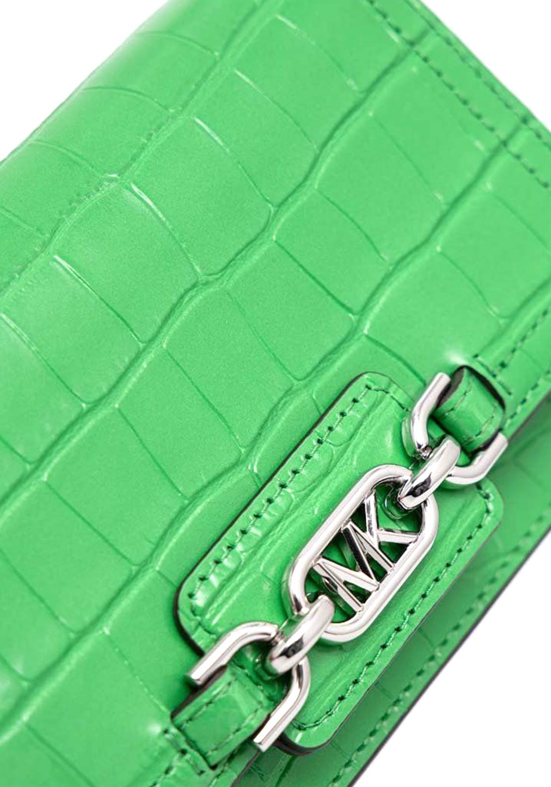 MICHAEL Michael Kors Heather Extra Small Croc Embossed Crossbody Bag, Palm
