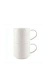 Mikasa Set of 2 Stacking Mugs, White