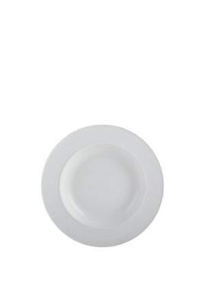 Mikasa 23cm Ridged Soup Plate, White