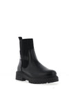Millie & Co. Cleo Ribbed Panel Boots, Black