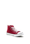 Millie & Co Canvas High Top Trainers, Wine