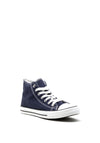 Millie & Co Canvas High Top Trainers, Navy