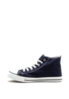 Millie & Co Canvas High Top Trainers, Navy