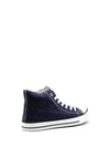 Millie & Co Canvas High Top Trainers, Navy