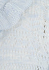 Minoti Girls Crochet Cropped Cardigan, Blue