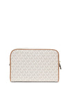 MICHAEL Michael Kors Jet Set Zip Travel Pouch, Cream
