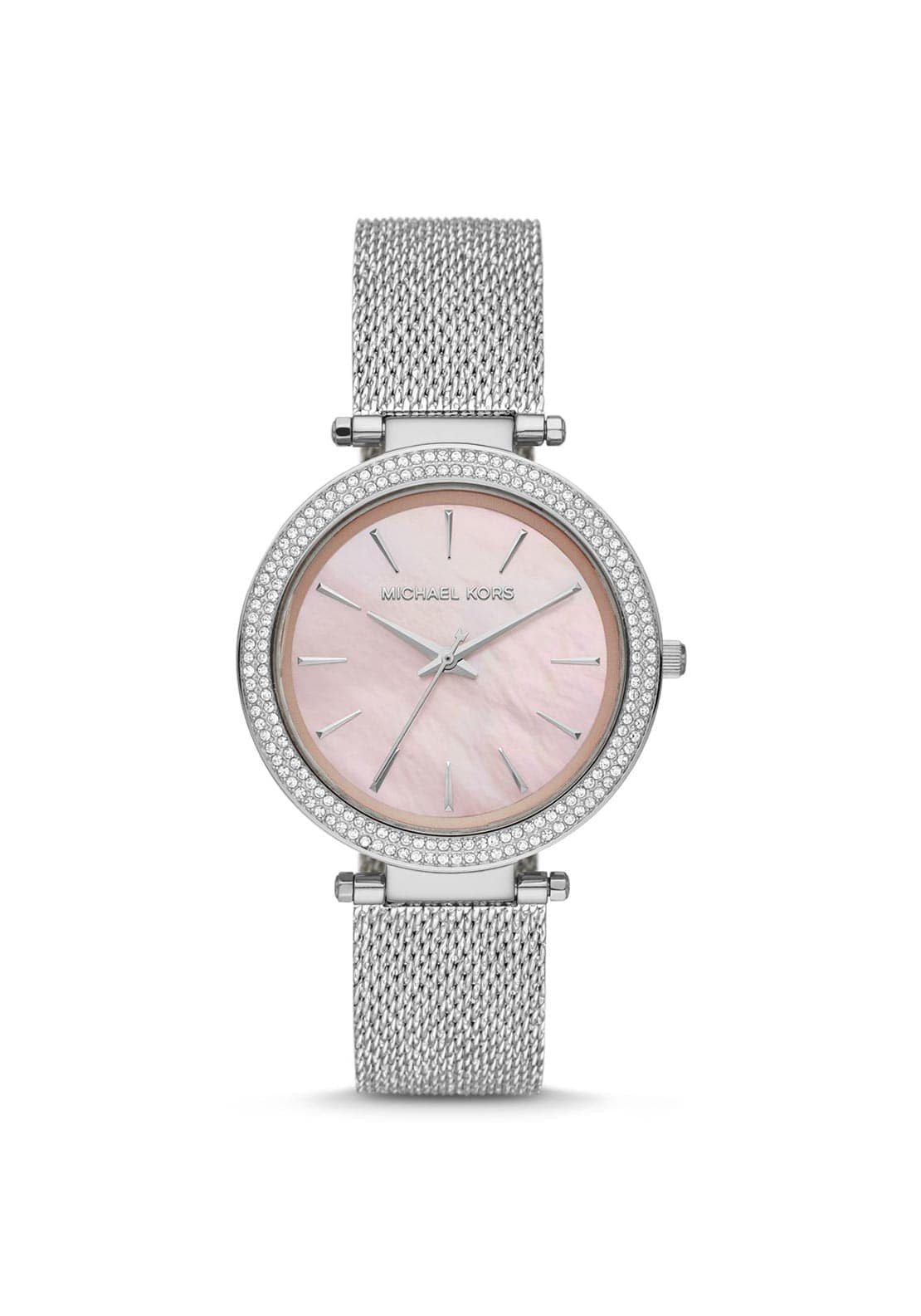 Michael Kors Darci Oversized Women’s Silver Mesh Strap, Silver