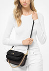 MICHAEL Michael Kors Jet Set Charm Leather Quilted Pouch Crossbody Bag, Black & Brown