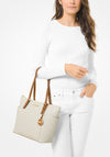 MICHAEL Michael Kors Jet Set Logo Large Tote Bag, Vanilla