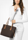 MICHAEL Michael Kors Voyager Large Logo Print Tote, Brown & Acorn
