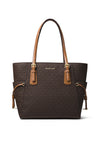 MICHAEL Michael Kors Voyager Large Logo Print Tote, Brown & Acorn