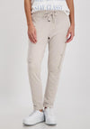 Monari Button & Zip Detail Joggers, Beige