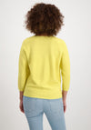Monari Ribbed V Neck Light Jumper, Yellow