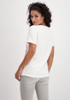 Monari Rhinestone Jaguar & Text T-Shirt, White