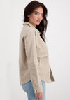 Monari Cotton Rich Short Shirt Jacket, Beige