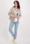 Monari Cotton Rich Short Shirt Jacket, Beige