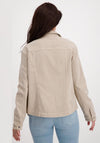 Monari Cotton Rich Short Shirt Jacket, Beige