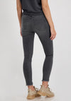 Monari Slim Leg Rhinestone Jeans, Grey