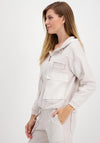 Monari Patch Pocket Zip Hoodie, Beige