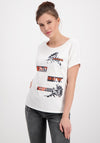 Monari Tape Text T-Shirt, White Multi