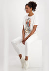 Monari Street Chic Graphic T-Shirt, White Multi
