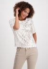 Monari Mix Print Jersey T-Shirt, Beige Multi