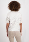 Monari Mix Print Jersey T-Shirt, Beige Multi