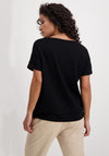 Monari Sequin Print Graphic T-Shirt, Black