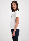 Monari Rhinestone Text Jersey T-Shirt, White