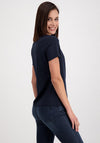 Monari Rhinestone Text Jersey T-Shirt, Navy