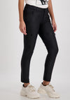 Monari Skinny Leg Faux Leather Jeans, Black
