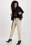 Monari Short Double Layered Bomber Jacket, Black