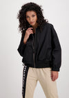 Monari Short Double Layered Bomber Jacket, Black