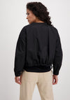 Monari Short Double Layered Bomber Jacket, Black