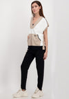Monari Colour Block Knit Vest, Beige Multi