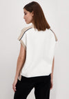 Monari Colour Block Knit Vest, Beige Multi