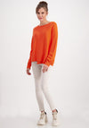 Monari Asymmetrical Knit Pullover, Orange
