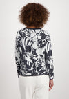 Monari Time to Travel Multi Print Pullover, Grey Multi