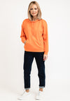 Monari Cowl Neck Sporty Sweater, Orange