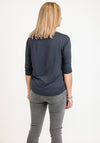 Monari Rhinestone Text T-Shirt, Charcoal