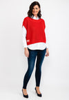 Monari Oversize Knit Vest, Red
